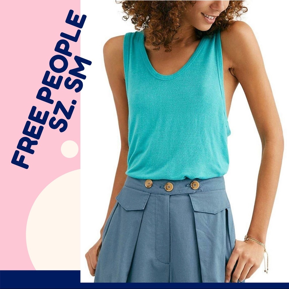 New-Free People - See Turquoise Tank top - S (4-6)